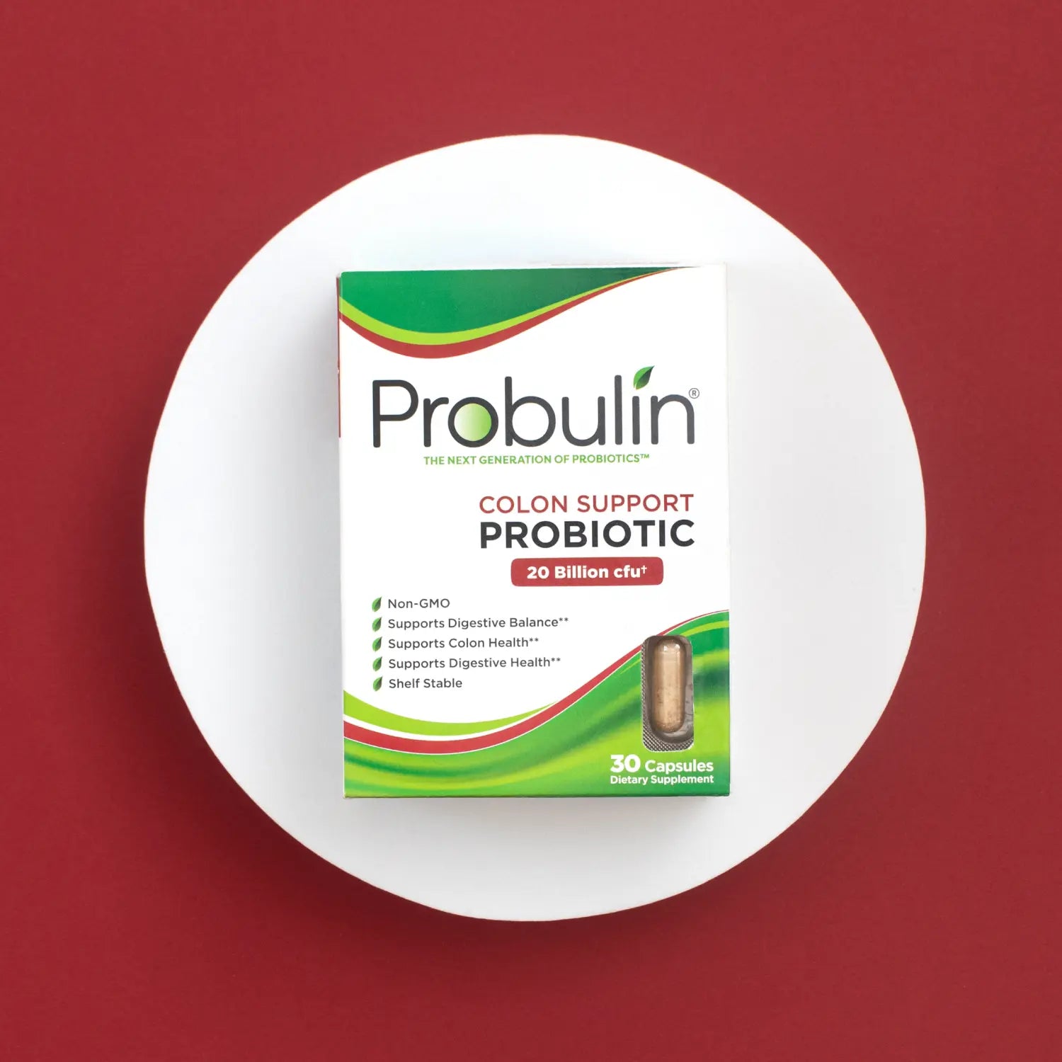 Colon Support Probiotic Capsules - 60 Count Probulin